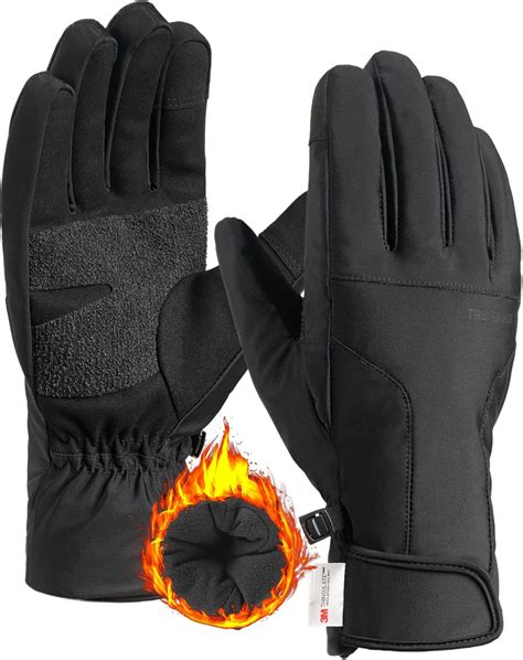 TRENDOUX 3M Thinsulate Gants d hiver imperméables coupe vent pour écran