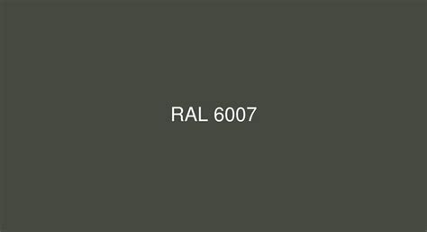 RAL Bottle Green RAL 6007 Color In RAL Classic Chart