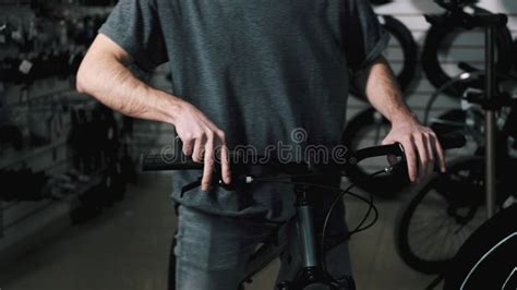 Bicycle Repair. Puting Back Wheel on Bike Stock Video - Video of change ...