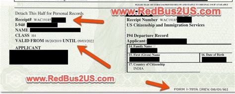 Sample I 94 In Uscis Approval Notice For Extensions Or Cos