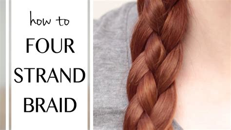 Four Kinds Of Four Strand Braids And How To Do Them On Yourself Youtube