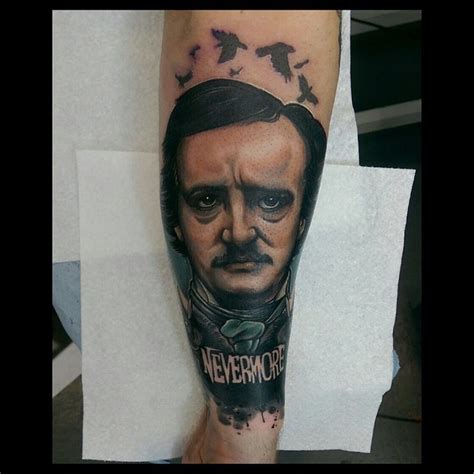 Allan Poe Nevermore tattoo by Jethro Wood - Best Tattoo Ideas Gallery