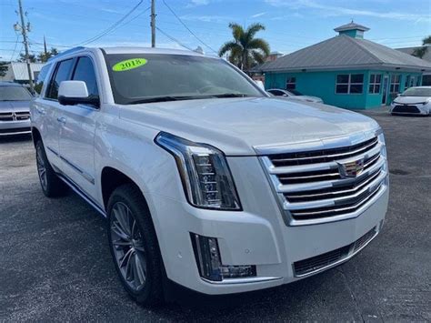 2018 Used Cadillac Escalade 2wd 4dr Platinum At Motor Cars Of Stuart Fl Iid 22262238