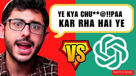 Carryminati Vs Chat GPT Ll Carry Ko Aaya Gussa Pagla Gya Hai Ye Chat