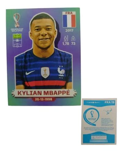 Lámina Mundial Qatar 2022 Kylian Mbappe Fra 19 Ventas Rey en venta en