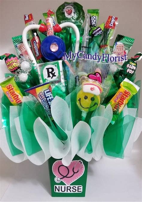 Medical Candy Bouquet Doctor Physician Nurse Technician Etsy Candy Bouquet Grad Party