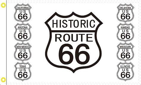 Route 66 Flag 2 3x5 Ft