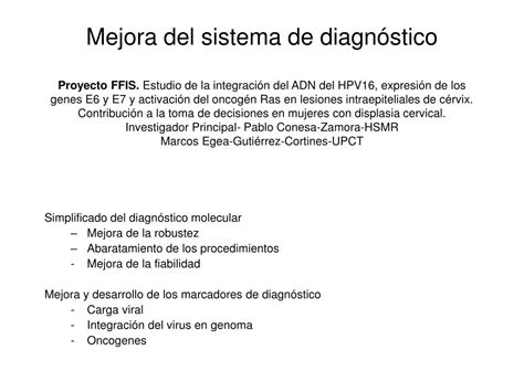 Ppt Desarrollo De Herramientas Gen Micas Y Prote Micas De Diagn