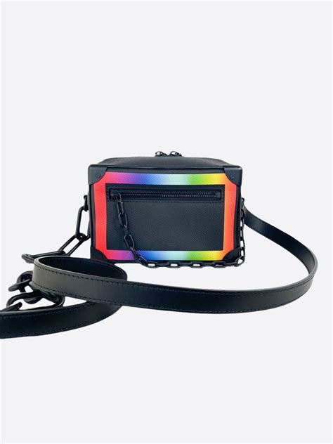 Louis Vuitton Louis Vuitton Virgil Soft Trunk Taiga Mini Black Rainbow