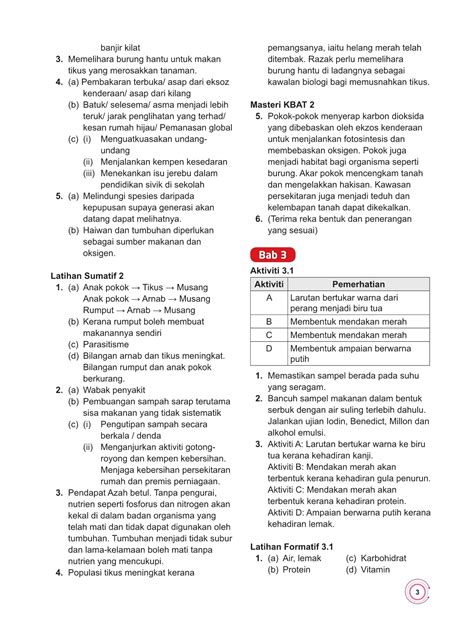 Soalan Kbat Sains Tingkatan 3 Latihan Soalan Struktur Bab 6 Kssm T5 Sains Worksheet Lew Walker