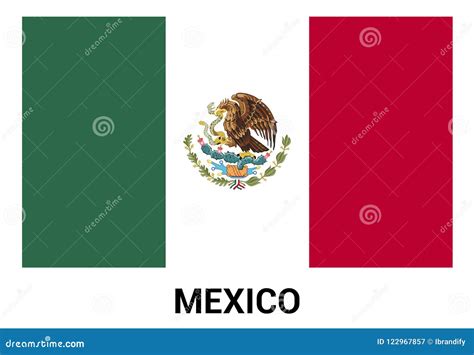 Mexico Flag Mexican Flag Close Up Side Angle 3d Render Bandera De