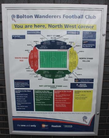 Bolton Wanderers Stadium Map