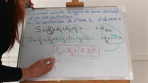 Comment Calculer Une Somme De Termes Cons Cutifs D Une Suite