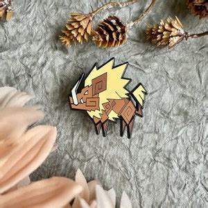 Gullinbursti Enamel Pin: Norse Mythology Beastiary Pin Club Monster ...