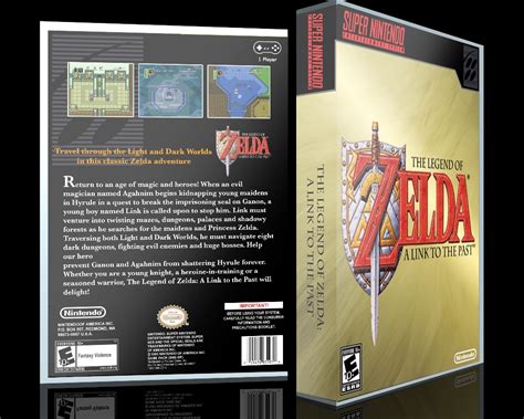 The Legend Of Zelda A Link To The Past Snes Box Art Cover By Solid Romi