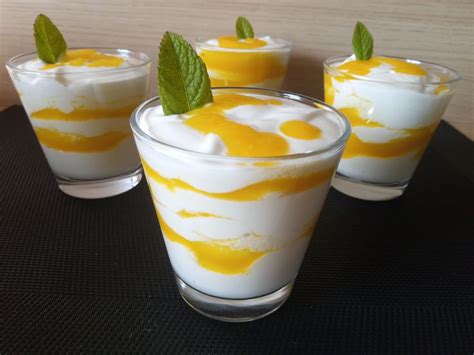 Mousse De Fromage Blanc Coulis De Mangue Recipe In Desserts