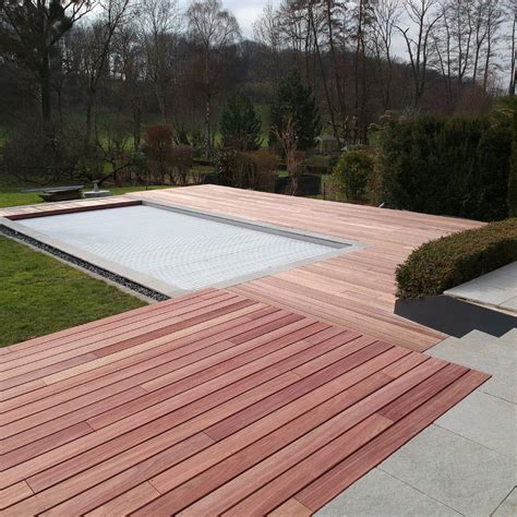 Terrasse Piscine En Bois Exotique Padouk De M Tereny