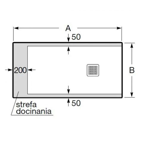 Roca Terran brodzik prostokątny kompozytowy 90x120 cm czarny