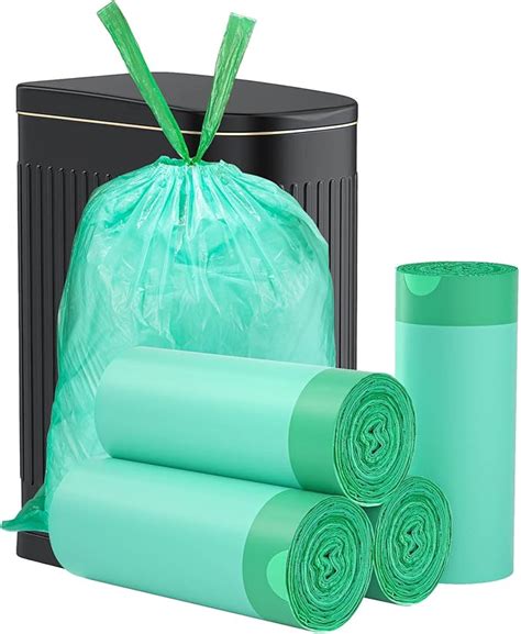 Amazon AYOTEE 80 Count 4 Gallon Compostable Trash Bags Drawstring