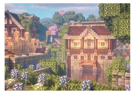 Love The Little Balcony On This One ´｡• ᵕ •｡` ♡ Tutorial Minecraft Houses Minecraft