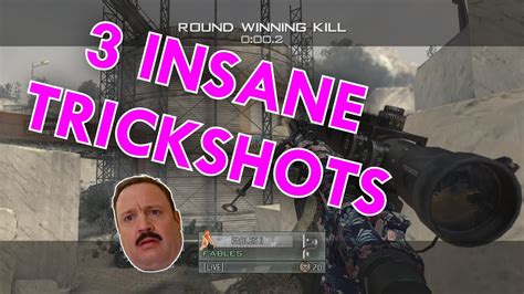 I Hit 3 Insane Trickshots On Mw2 Iw4x Trickshotting 5 Shots Youtube