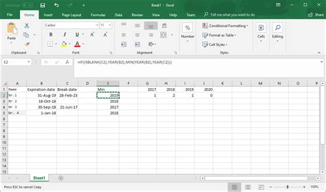 Excel Counting Lowest Values From Multiple Columns Stack Overflow