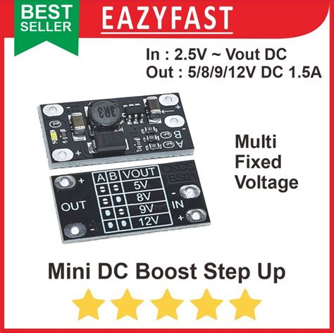 Jual Mini DC Step Up 2A Boost Converter Regulator Power Supply Multi