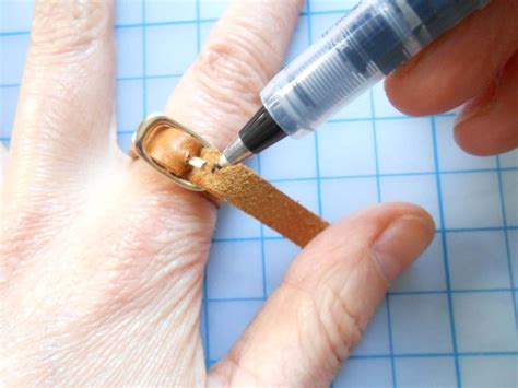 Mini Leather Belt Ring · How To Make A Leather Ring · Jewelry On Cut