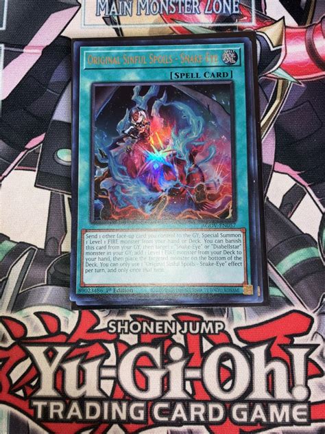 Original Sinful Spoils Snake Eye Ultra Rare AGOV EN057 Yugioh EBay