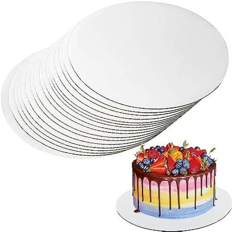 10 Stück Tortenunterlage Rund 30cm Cake Board Weiß Premium