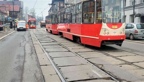 Rusza przebudowa torowiska w Zabrzu Wstrzymany ruch tramwajów na pół