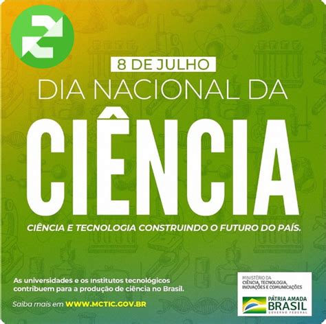 Dia Nacional Da Ciência 8 De Julho Gestão And Resultados