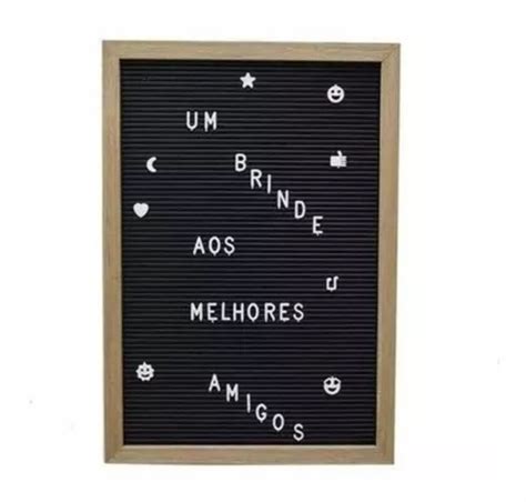 Quadro Letreiro Decorativo Letras Remov Veis X Cm