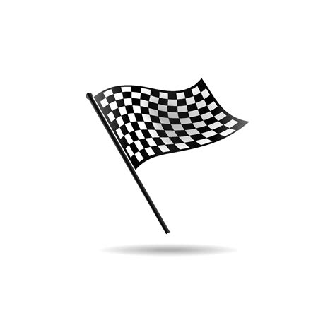 Checkered Flag Vector Checkered Flag Icon Checkered Flag Illustration