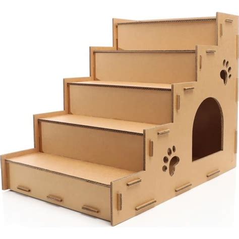 Escalier Pour Chats En Carton Tages Avec Entr E Raccord Enfichable