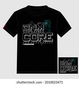 Core Denim New York Stylishtextlettering Typography Stock Vector ...