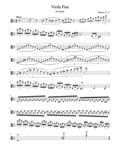 Viola Fun Sheet Music For Viola Solo