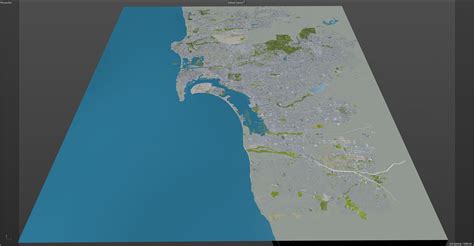 San Diego City California Usa 3d Model 199 3dm C4d Fbx Obj Stl