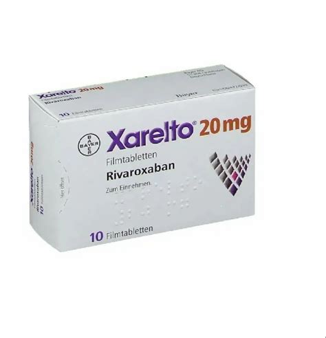 Xarelto Rivaroxaban Tablets 20 Mg At Rs 1096 Stripe Pharmaceutical