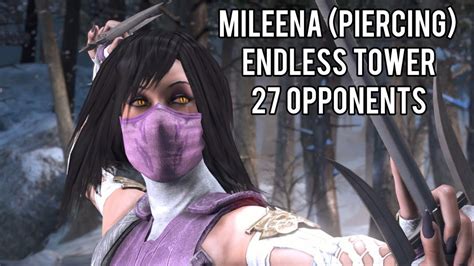 Mortal Kombat X Endless Tower Mileena Piercing Youtube