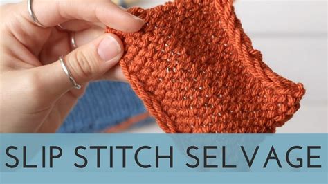 How To Knit A Clean Edge Slip Stitch Selvedge YouTube