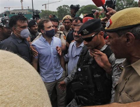 Rahul Gandhi Detained Amid Protests Against Ed Summons To Sonia Gandhi