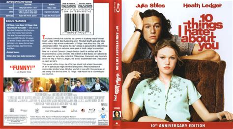 10 Things I Hate About You Blu Ray Cover And Label 1999 R1