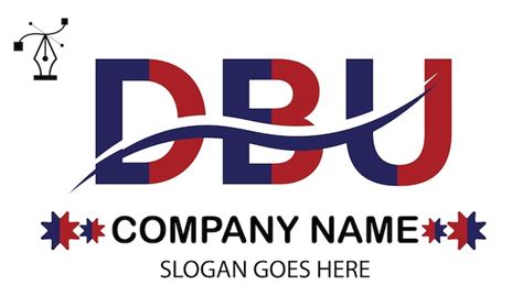 Logo De La Lettre Dbu Vecteur Premium