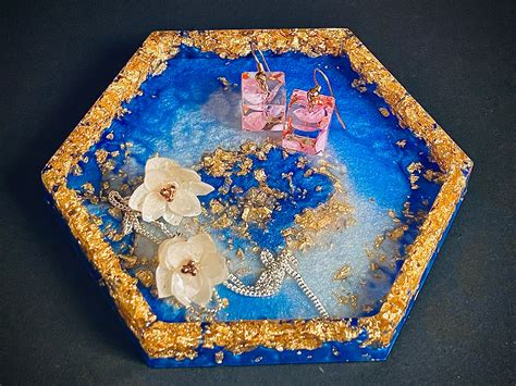 Resin Jewellery Plate Resin Tray Jewellery Holder Resin Art Etsy