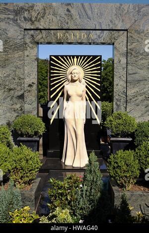 The Grave And Monument To Dalida A French Singer Born In Egypt To