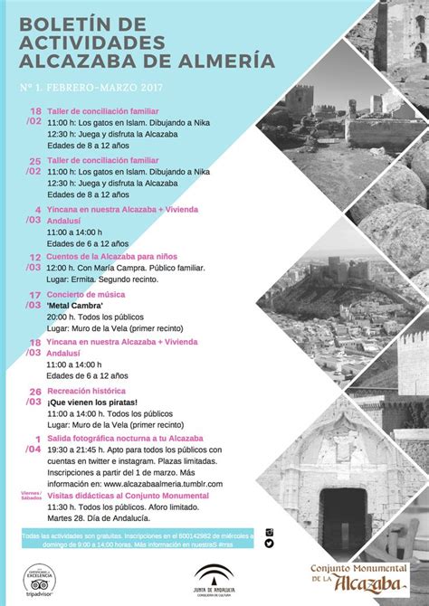 Programa de actividades culturales y de ocio en la Alcazaba de Almería