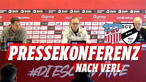 FSV TV Pressekonferenz FSV Zwickau SC Verl 2 1 2 0 YouTube