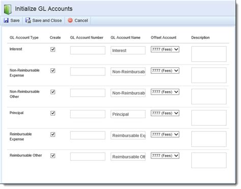 Gl Accounts