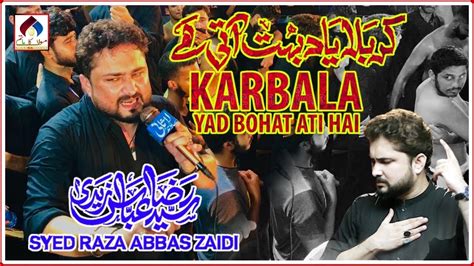 Live Noha Karbala Yaad Bohat Aati Hai Syed Raza Abbas Zaidi Noha